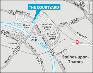 Courtyard - Staines-upon-Thame map